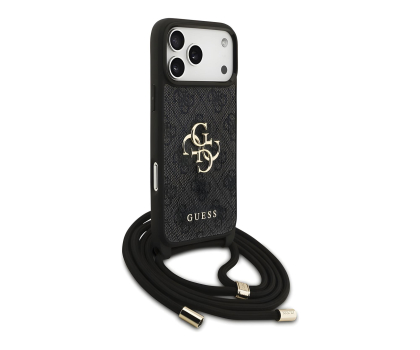 Etui / obudowa na smartfona Guess Cord Stap Crossbody do iPhone 17 Pro Max czarny